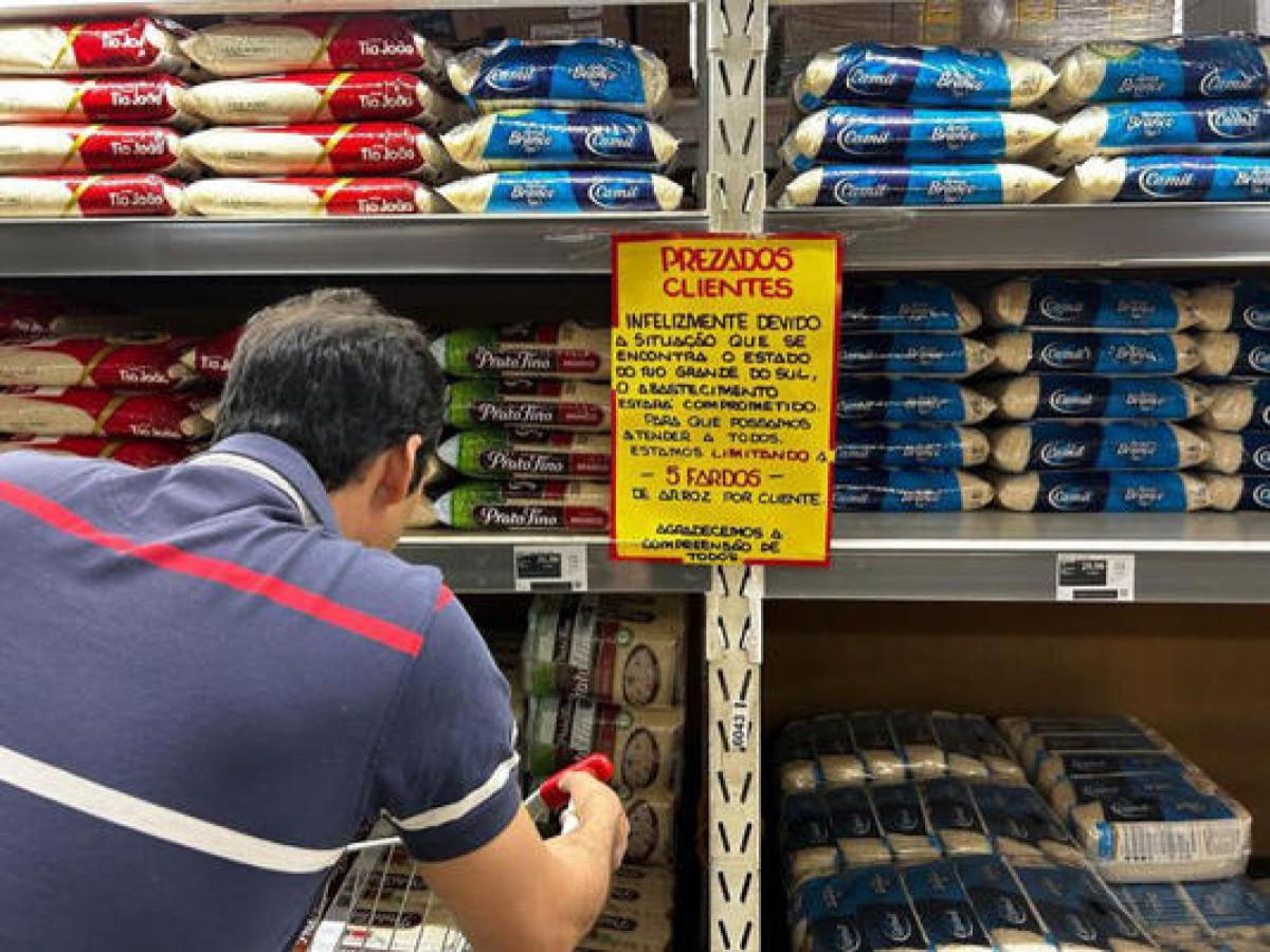 Governo autoriza importação de até 1 milhão de toneladas de arroz após inundações no RS