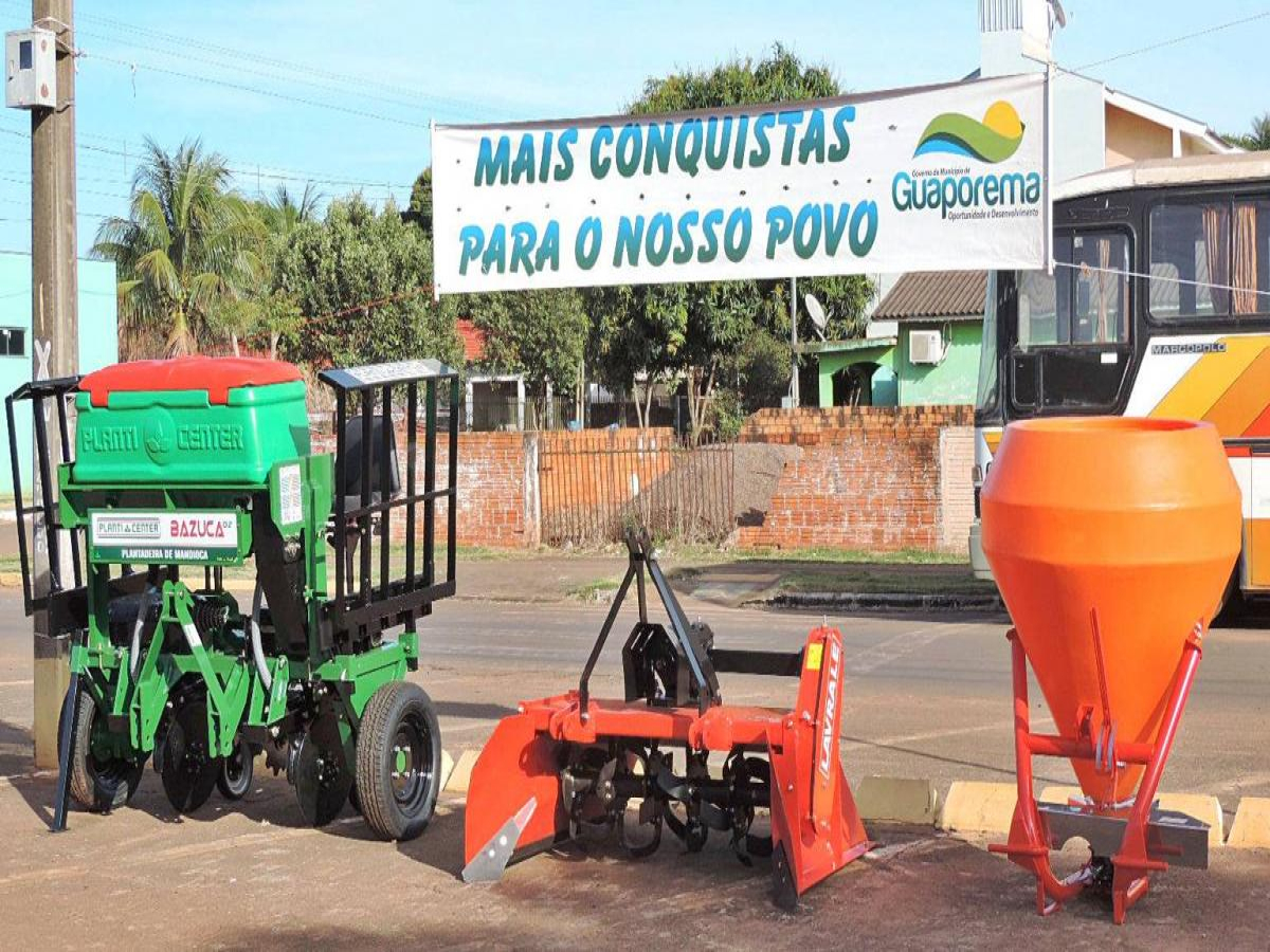 Administração de Guaporema conquista equipamentos para uso agrícola