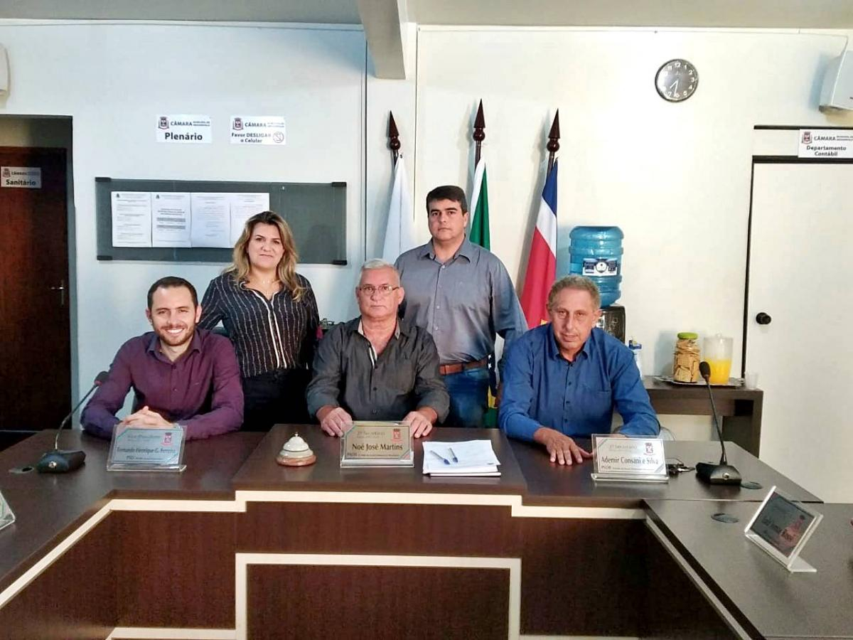 Câmara Municipal de Indianópolis elege nova mesa diretora para biênio 2019/2020