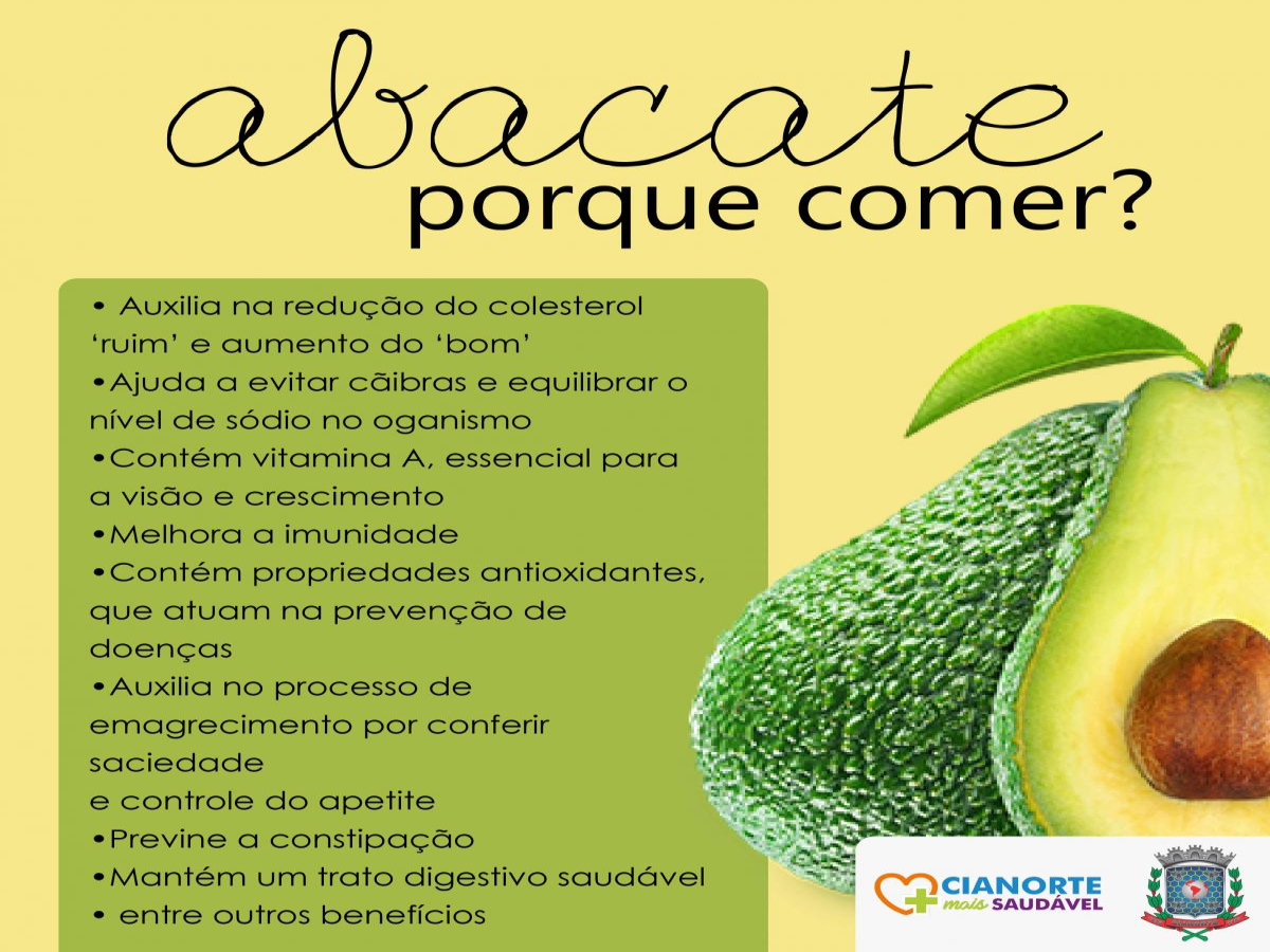 Confira os benefícios do consumo do abacate