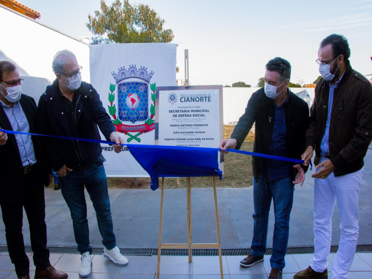 Prefeitura de Cianorte oficializa inauguração da sede da Secretaria Municipal de Defesa Social