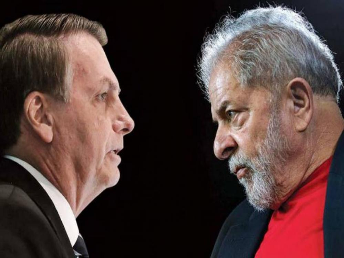 Pesquisa registrada mostra Bolsonaro na frente de Lula