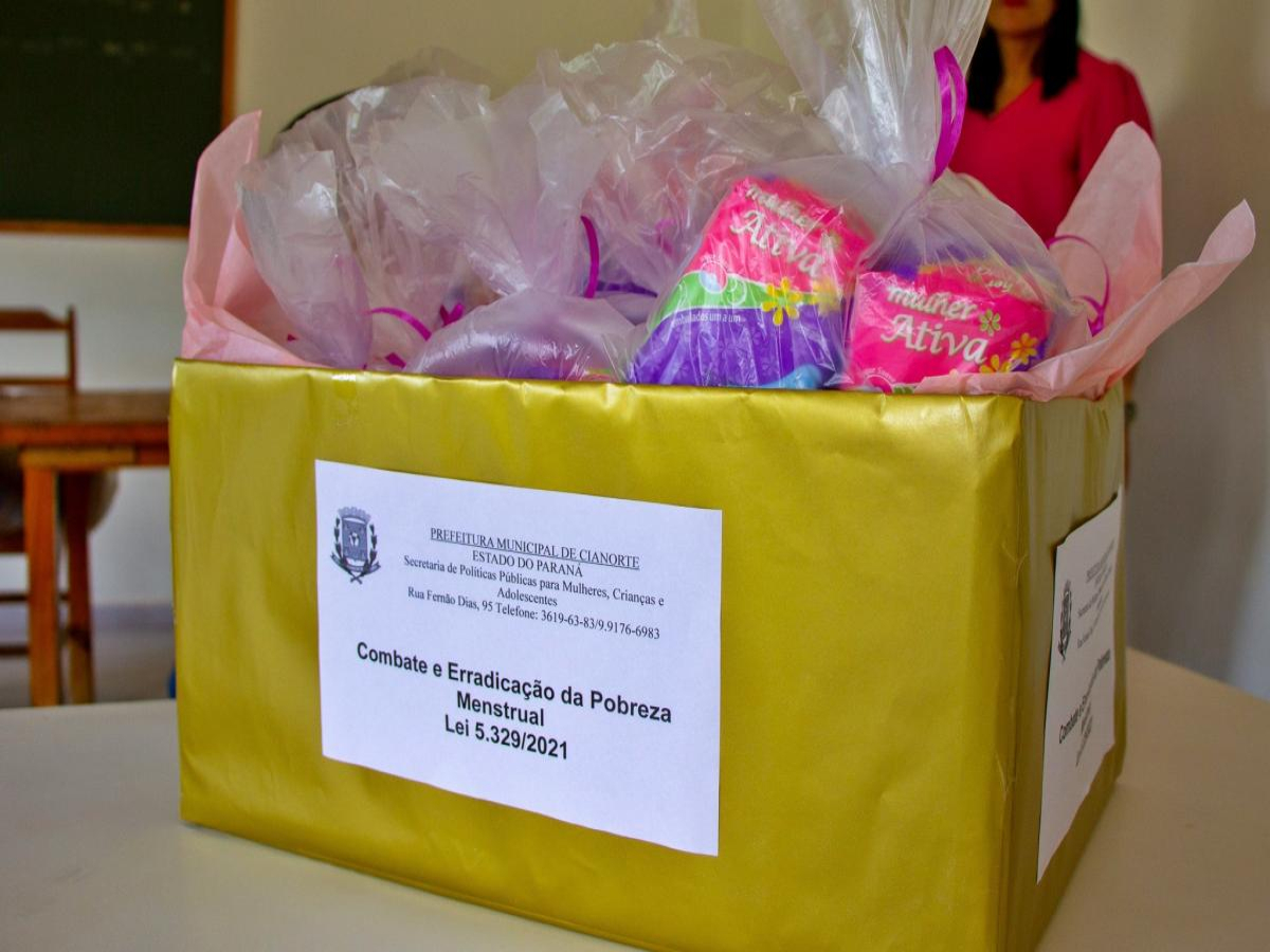 Prefeitura de Cianorte  divulga programa de combate à pobreza menstrual