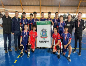 Time de voleibol de Cianorte fica na 3ª colocação nos jogos da juventude do Paraná
