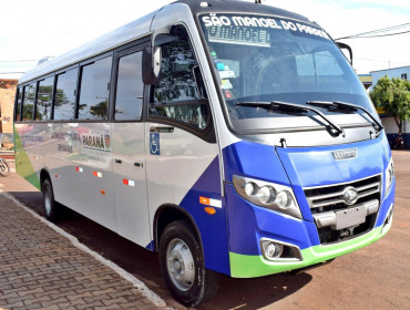 São Manoel do Paraná recebe novo micro-ônibus para transporte de pacientes