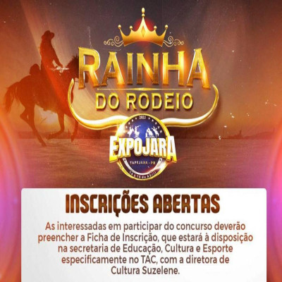 Estão abertas as inscrições para o concurso Rainha do Rodeio da Expojara 2023