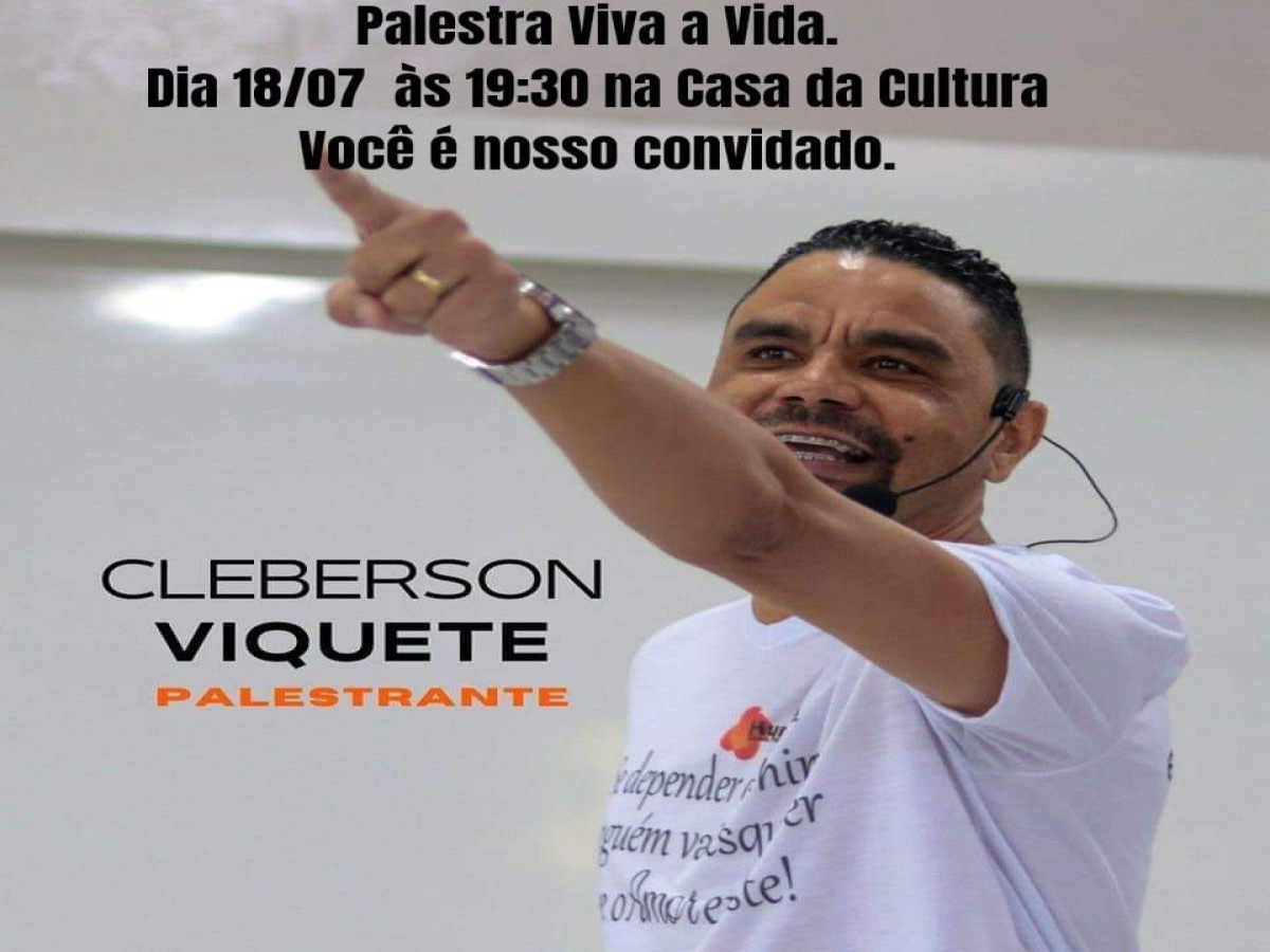 Palestrante motivacional Cleberson Viquete abre a semana de eventos em São Tomé