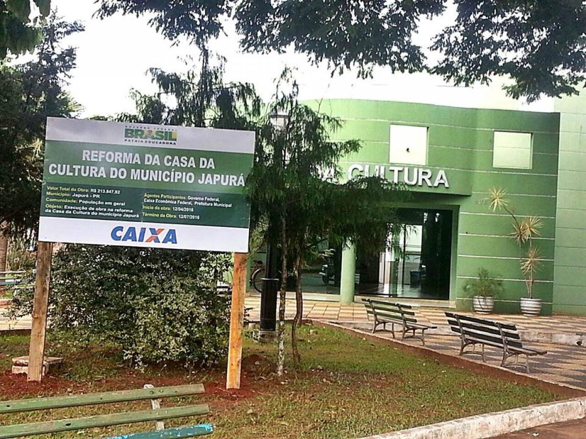 Japurá investe mais de R$ 213.000,00 na reforma e readequação da casa da cultura