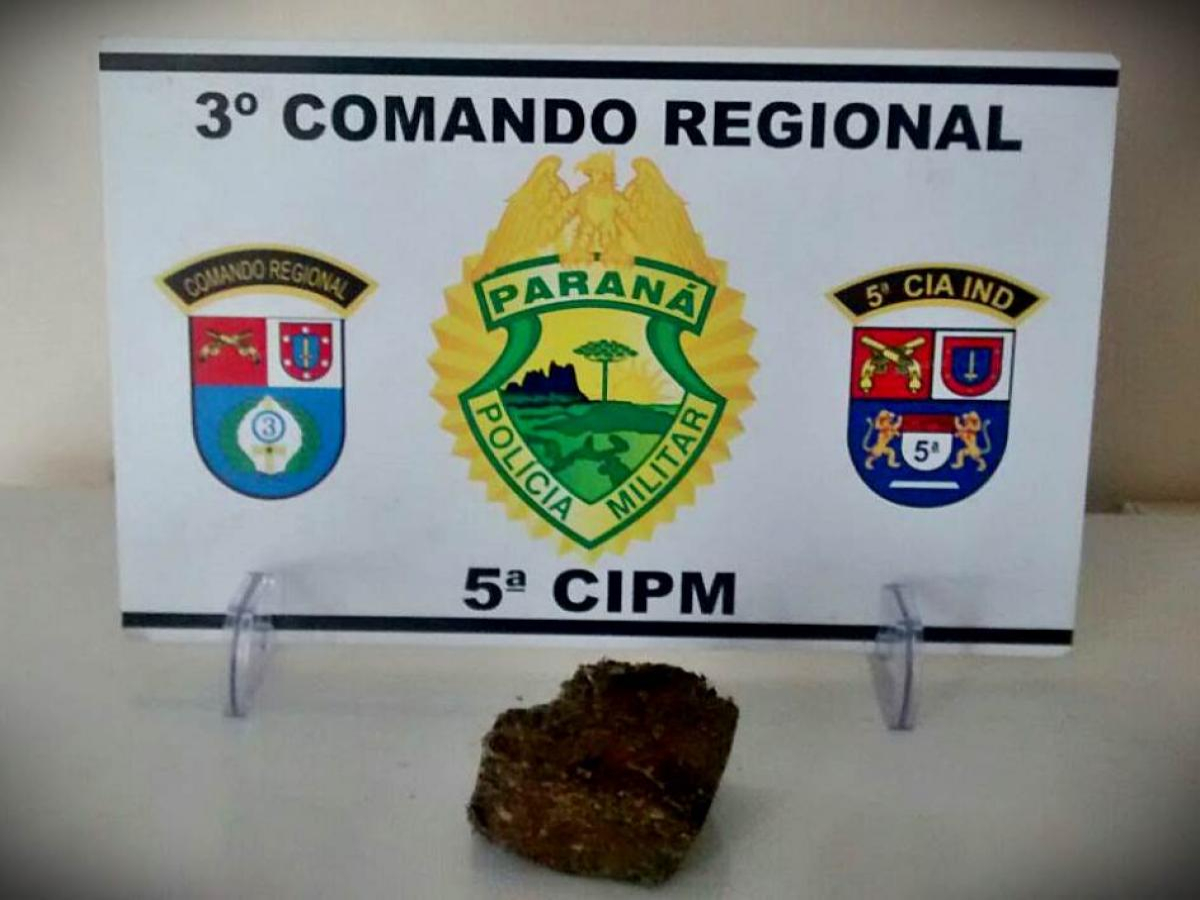 Policiais militares de terra boa prendem indivíduo por tráfico de drogas